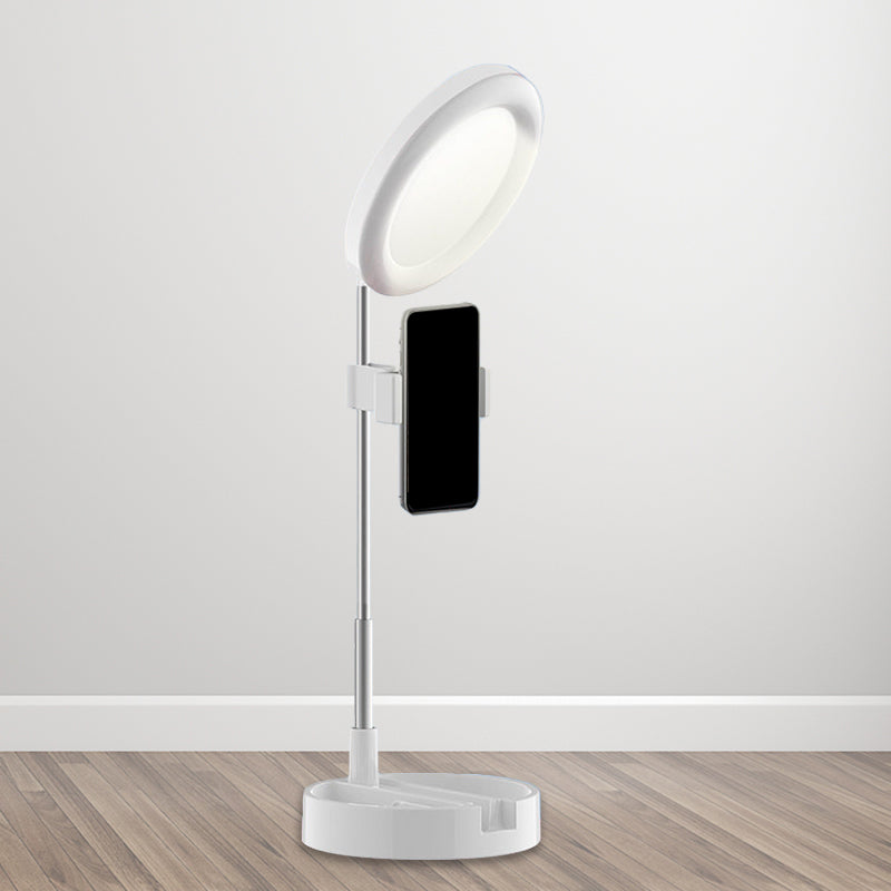 Rynx | Minimal Ring LED Make-Up Lighting Metal Phone Holder USB Fill Flush Lamp in Black/White/Pink