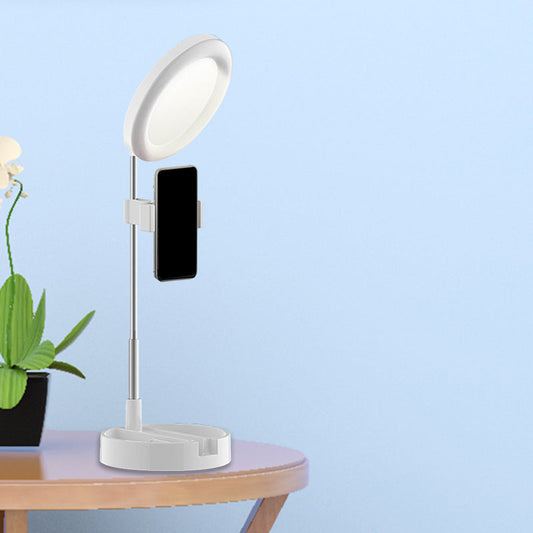 Rynx | Minimal Ring LED Make-Up Lighting Metal Phone Holder USB Fill Flush Lamp in Black/White/Pink