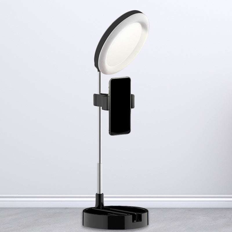 Rynx | Minimal Ring LED Make-Up Lighting Metal Phone Holder USB Fill Flush Lamp in Black/White/Pink