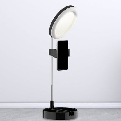 Rynx | Minimal Ring LED Make-Up Lighting Metal Phone Holder USB Fill Flush Lamp in Black/White/Pink