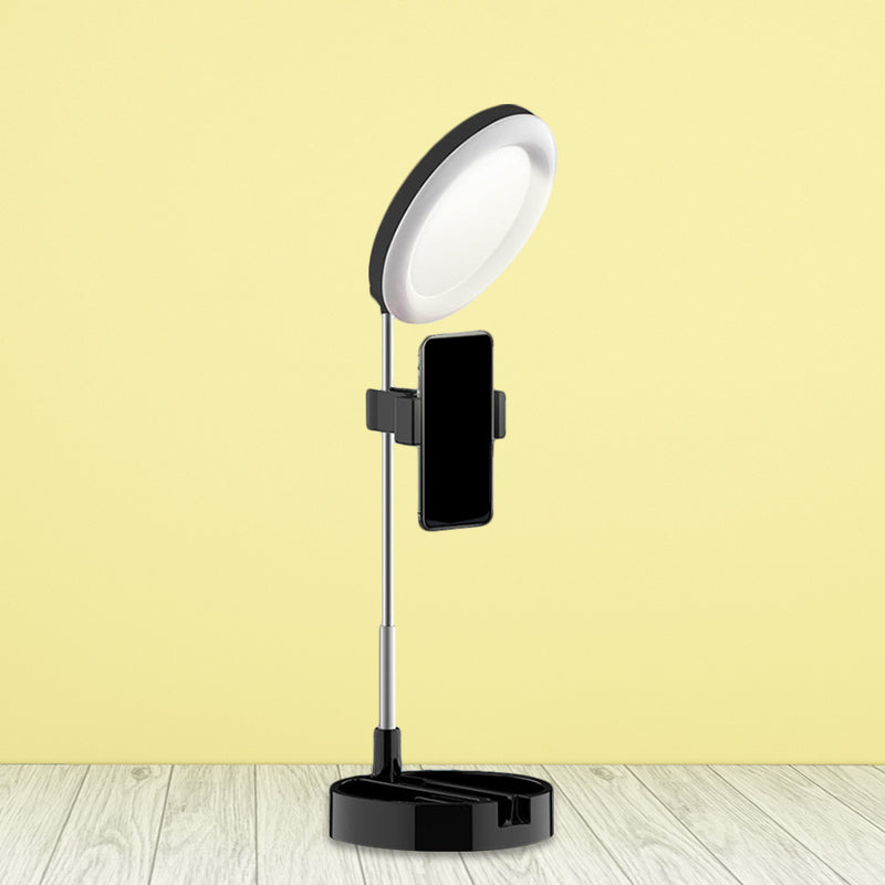 Rynx | Minimal Ring LED Make-Up Lighting Metal Phone Holder USB Fill Flush Lamp in Black/White/Pink
