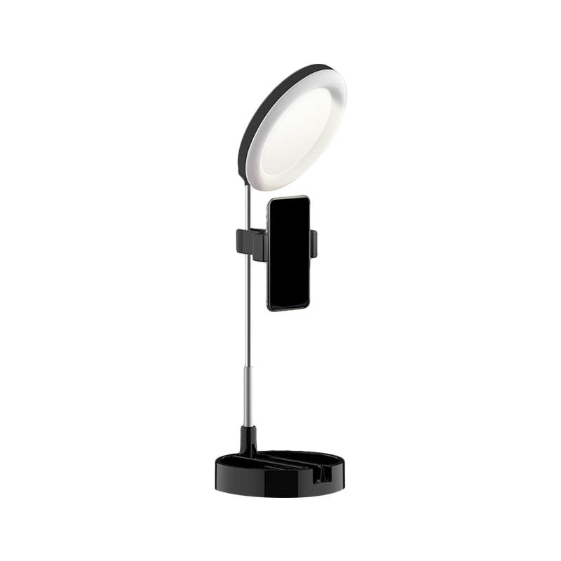 Rynx | Minimal Ring LED Make-Up Lighting Metal Phone Holder USB Fill Flush Lamp in Black/White/Pink