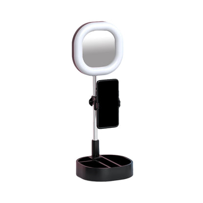 Rynx | Square LED Mirror Light Simple Style Metallic Black/Pink/Blue Finish Fill Light with USB Connection