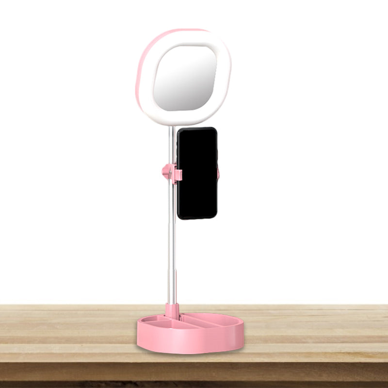 Rynx | Square LED Mirror Light Simple Style Metallic Black/Pink/Blue Finish Fill Light with USB Connection
