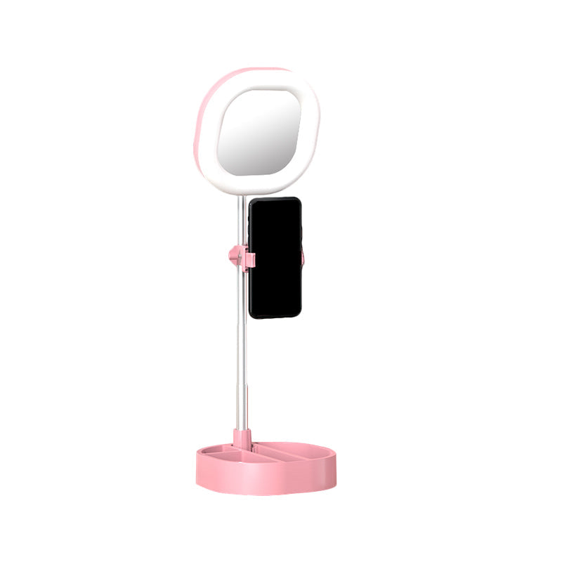 Rynx | Square LED Mirror Light Simple Style Metallic Black/Pink/Blue Finish Fill Light with USB Connection