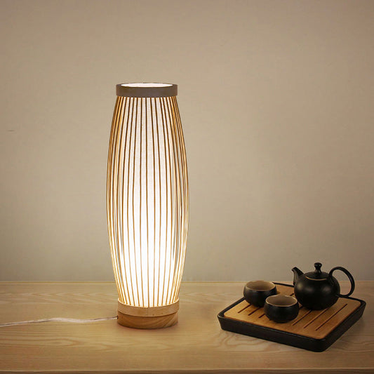 Rynx | BambooSerenity - Asian inspired elongated bedside lamp