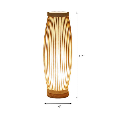 Rynx | BambooSerenity - Asian inspired elongated bedside lamp