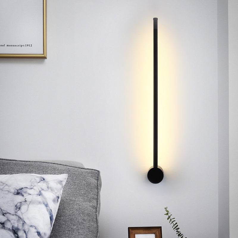Rynx | Needle Sword Iron Wall Lamp Fixture Simplicity Black 23.5/31.5 Inch High LED Sconce Ideas for Lounge
