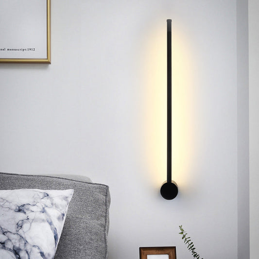 Rynx | Needle Sword Iron Wall Lamp Fixture Simplicity Black 23.5/31.5 Inch High LED Sconce Ideas for Lounge