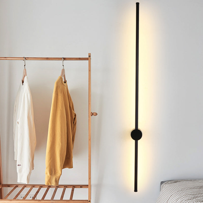 Rynx | Needle Sword Iron Wall Lamp Fixture Simplicity Black 23.5/31.5 Inch High LED Sconce Ideas for Lounge