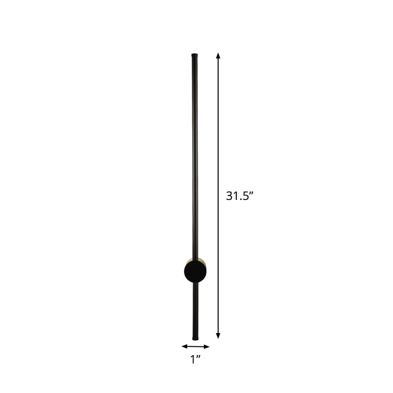 Rynx | Needle Sword Iron Wall Lamp Fixture Simplicity Black 23.5/31.5 Inch High LED Sconce Ideas for Lounge