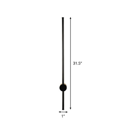 Rynx | Needle Sword Iron Wall Lamp Fixture Simplicity Black 23.5/31.5 Inch High LED Sconce Ideas for Lounge