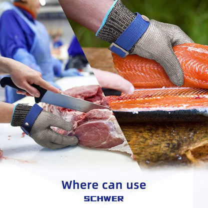 RYNX | Food grade stainless steel mesh metal glove