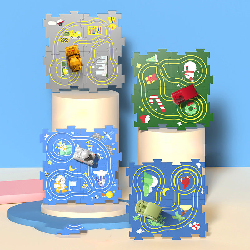 Rynx | Puzzle toy for children with rail vehicles