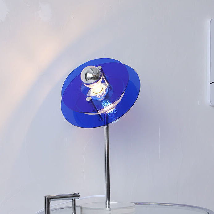 Rynx | AstroVibe Modern Acrylic Table Lamp | Space-Saucer Design | Unique | Mood Light | Home Decor