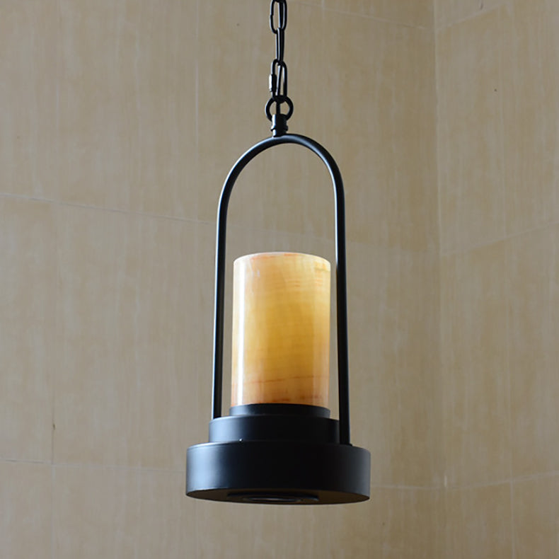 Rynx | HempCandle Industrial Pendant Light | Vintage Rope Design | 1-Light LED Hanging Lamp | Rustic Style