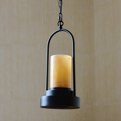 Rynx | HempCandle Industrial Pendant Light | Vintage Rope Design | 1-Light LED Hanging Lamp | Rustic Style