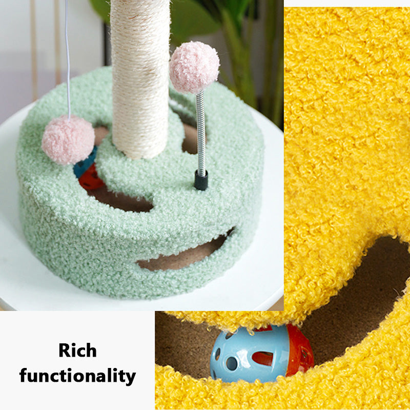 Rynx | Cute Sunflower Cat Tree for Scratching Climbing & Sleeping