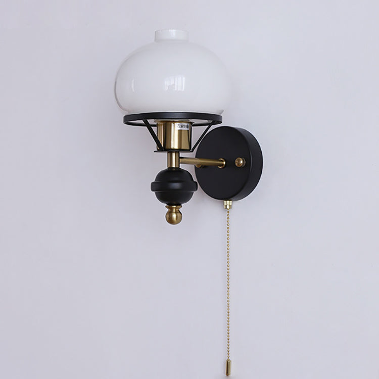 Rynx | GeoLuxe French Geometric Wall Lamp | Iron & Glass | 1-Light Design for Living Room