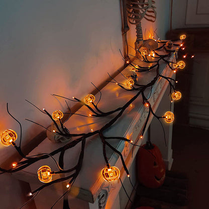 Rynx | Halloween LED Willow Key Light Cute Cartoon Bat Pumpkin Decoration For Indoor Outdoor Party Home Decor