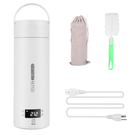 Rynx | 17Oz Stainless Steel Travel Electric Kettle with 4 Temperature Setting Modes