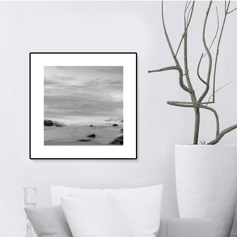 Rynx | Dark Photography Seascape Art Print Textured Contemporary Living Room Furniture Wall Decor