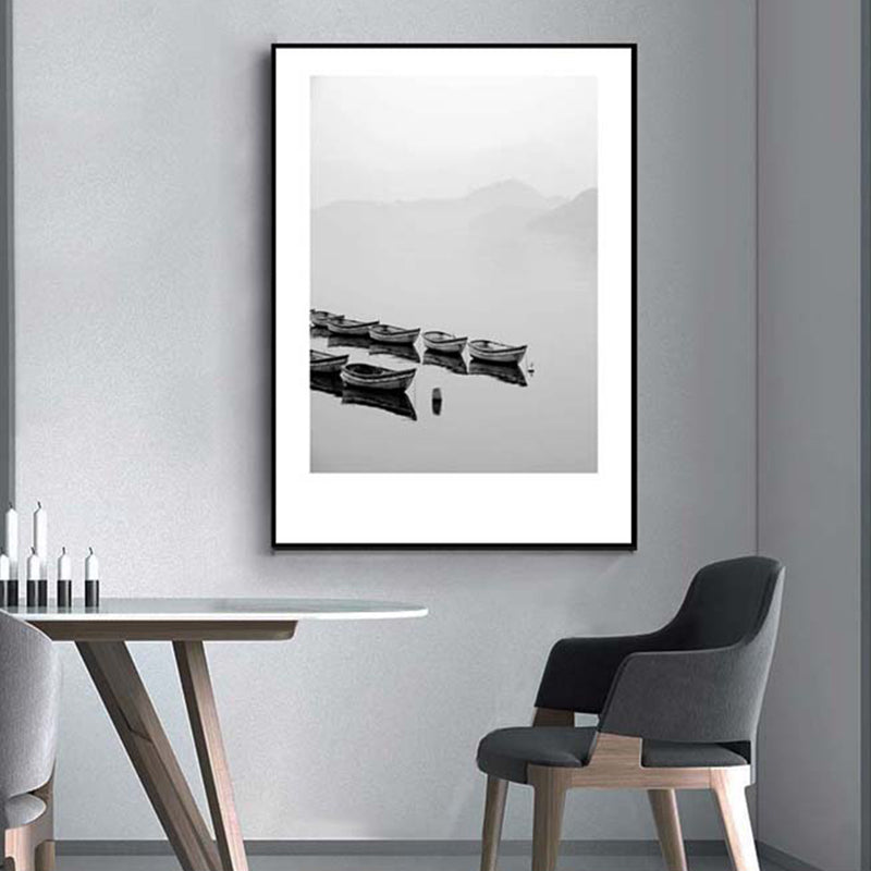 Rynx | Gray Tropical Canvas Wall Art Photography Landscape Print Wall Decor for the Dining Room