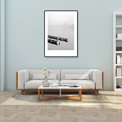 Rynx | Gray Tropical Canvas Wall Art Photography Landscape Print Wall Decor for the Dining Room