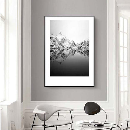 Rynx | Tropical Rocky Bay Seascape Canvas Print Dark Color Texture Wall Art for the Living Room