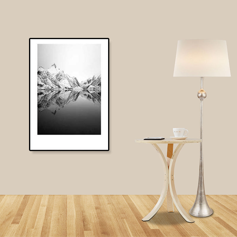 Rynx | Tropical Rocky Bay Seascape Canvas Print Dark Color Texture Wall Art for the Living Room