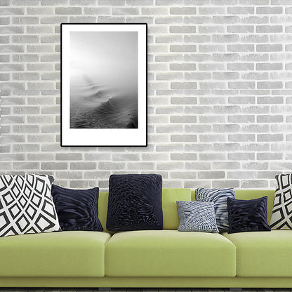 Rynx | Tropical Rocky Bay Seascape Canvas Print Dark Color Texture Wall Art for the Living Room