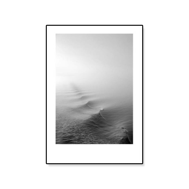 Rynx | Tropical Rocky Bay Seascape Canvas Print Dark Color Texture Wall Art for the Living Room