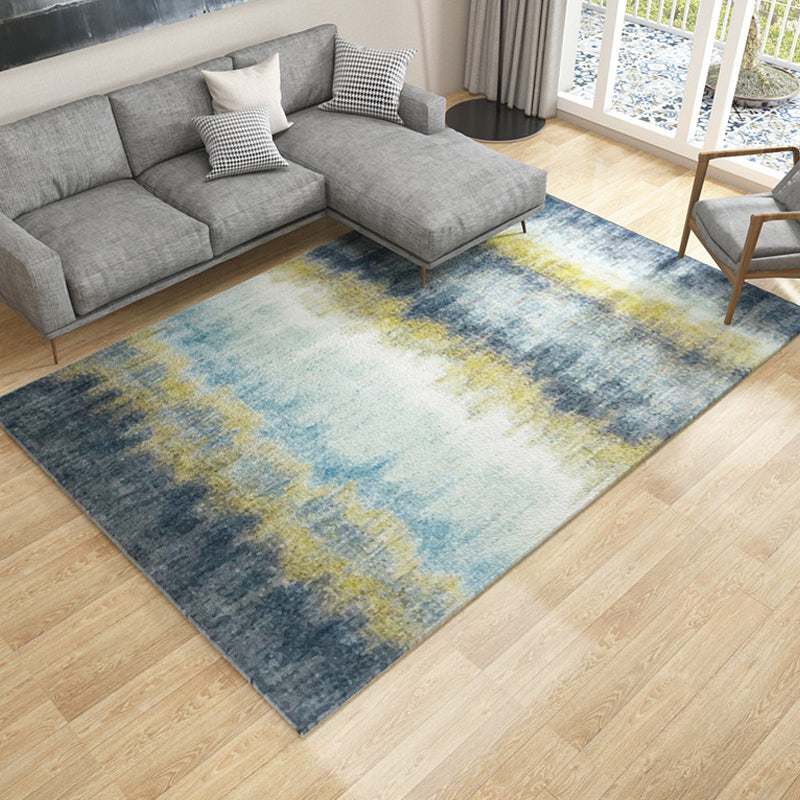 Rynx | Unique Abstract Carpet Multicolor Industrial Carpet Polyester Pet Friendly Washable Non-Slip Area Rug for Living Room
