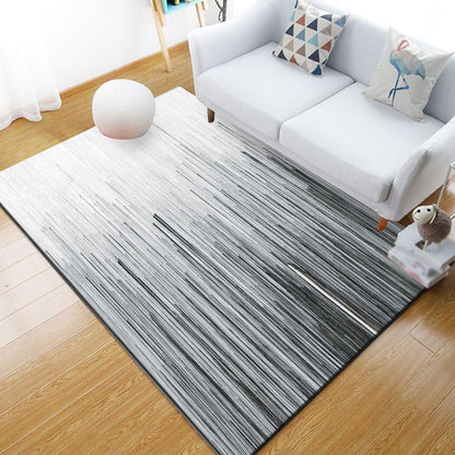 Rynx | Funky Abstract Geometric Pattern Rug Multicolor Industrial Rug Polyester Pet-Friendly Washable Non-Slip Area Rug for Bedroom