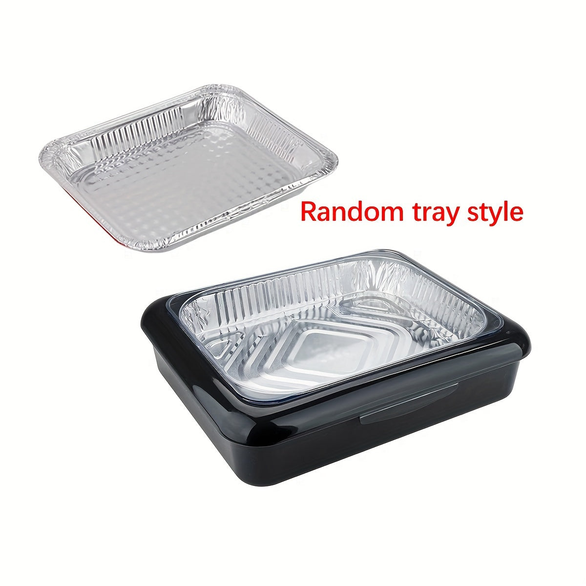 Rynx | Portable Casserole Tableware - Indoor and Outdoor Picnic Box for BBQ, Baked Rice, and Clay Pot Dishes - Fresh-Keeping Silver Foil Pan