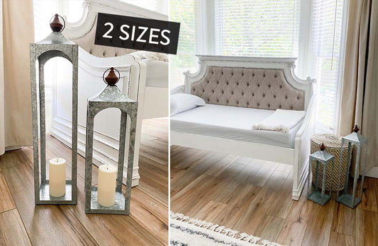Rynx | Open Frame Metal Lantern, Choose Your Size