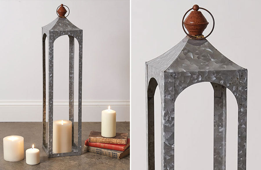 Rynx | Open Frame Metal Lantern, Choose Your Size