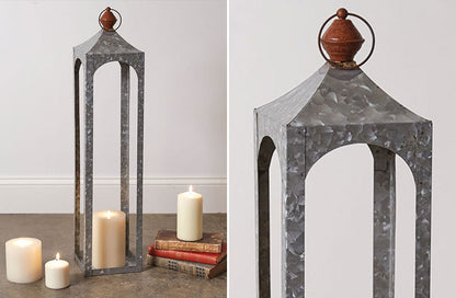 Rynx | Open Frame Metal Lantern, Choose Your Size