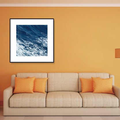 Rynx | Seascape Ocean Water Wall Art Tropics Textured Canvas in Blue for Home Interior
