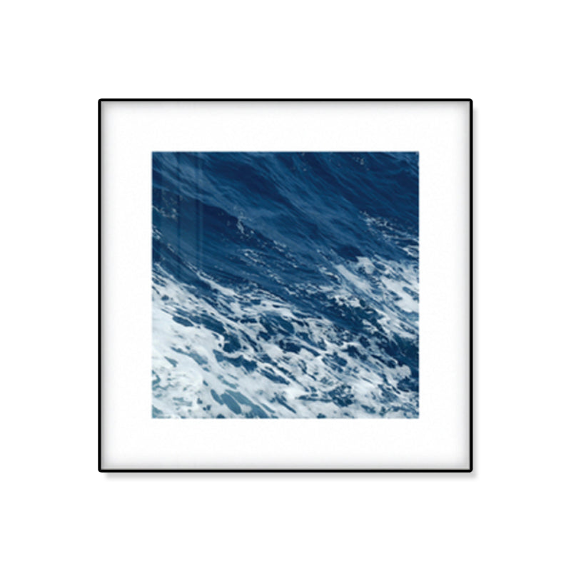 Rynx | Seascape Ocean Water Wall Art Tropics Textured Canvas in Blue for Home Interior