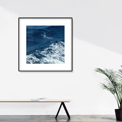 Rynx | Seascape Ocean Water Wall Art Tropics Textured Canvas in Blue for Home Interior