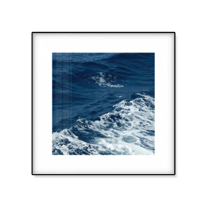 Rynx | Seascape Ocean Water Wall Art Tropics Textured Canvas in Blue for Home Interior