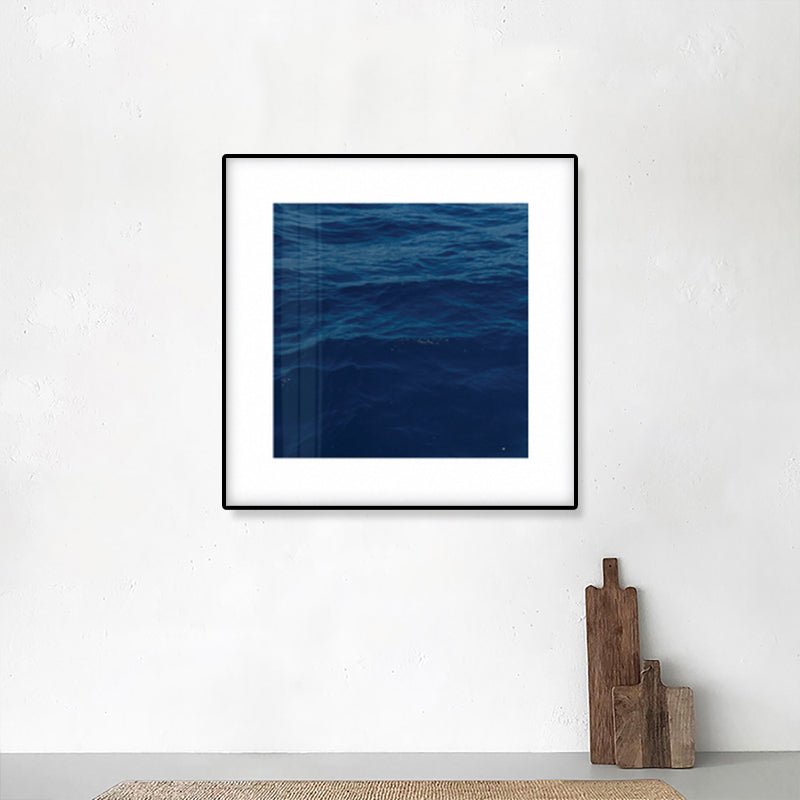 Rynx | Seascape Ocean Water Wall Art Tropics Textured Canvas in Blue for Home Interior