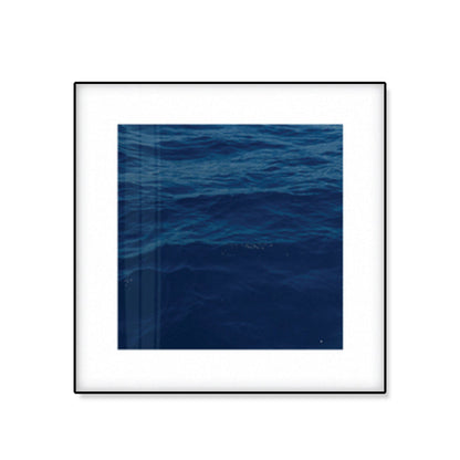 Rynx | Seascape Ocean Water Wall Art Tropics Textured Canvas in Blue for Home Interior