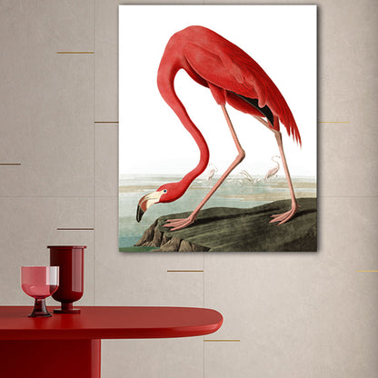 Rynx | Tropical flamingo pattern canvas print texture pink wall decoration for home decor