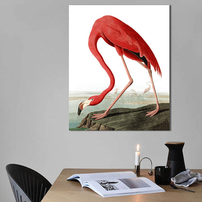 Rynx | Tropical flamingo pattern canvas print texture pink wall decoration for home decor