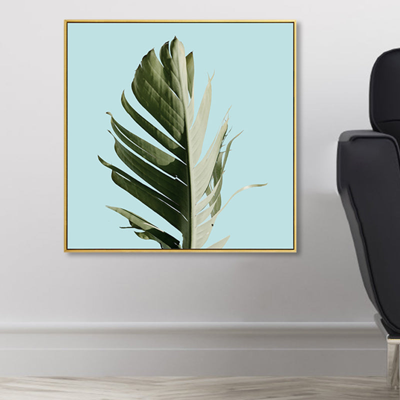 Rynx | Banana Leaf Canvas Tropics Aesthetics Botanics Wall Art Print in Green for Bedroom
