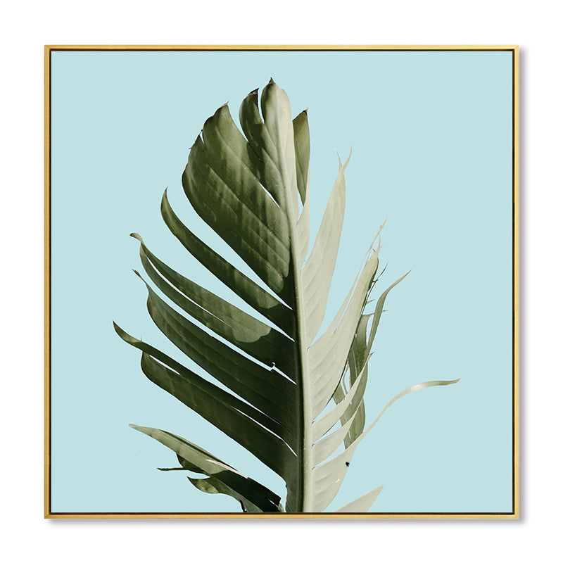 Rynx | Banana Leaf Canvas Tropics Aesthetics Botanics Wall Art Print in Green for Bedroom