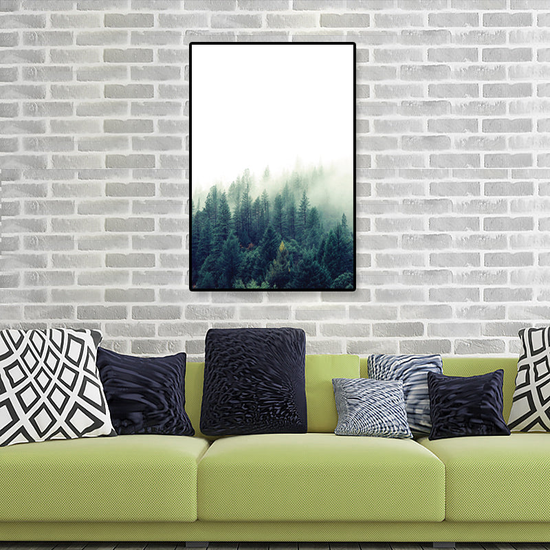 Rynx | Tropics Natural Landscape Wall Art Living Room Canvas Print in Dark Color, Multiple Sizes