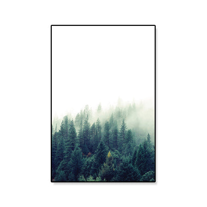 Rynx | Tropics Natural Landscape Wall Art Living Room Canvas Print in Dark Color, Multiple Sizes